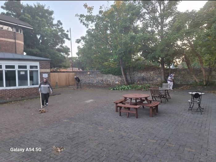 Garden clean up activity