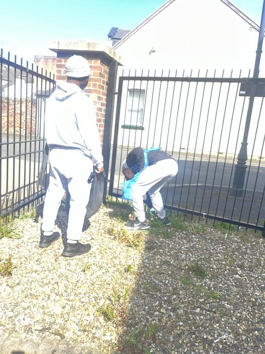 Sweeping up